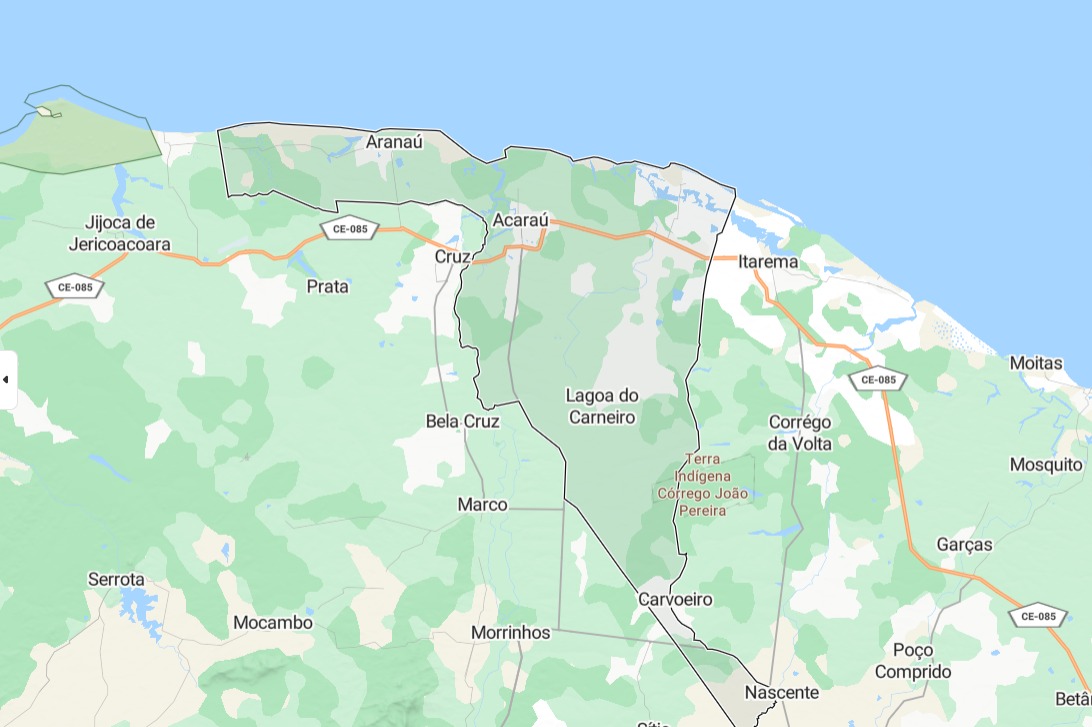 Mapa de Acaraú - Ceará